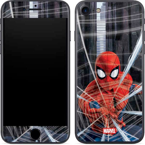 Marvel Spiderman Web Throw iPhone 8 Skin