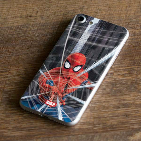 Marvel Spiderman Web Throw iPhone 8 Skin