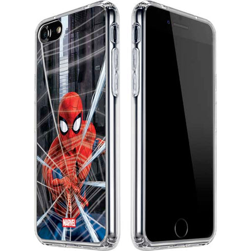 Marvel Spiderman Web Throw iPhone SE (2nd & 3rd Gen) Clear Case