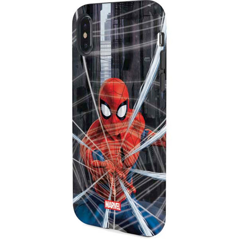 Marvel Spiderman Web Throw iPhone X Pro Case