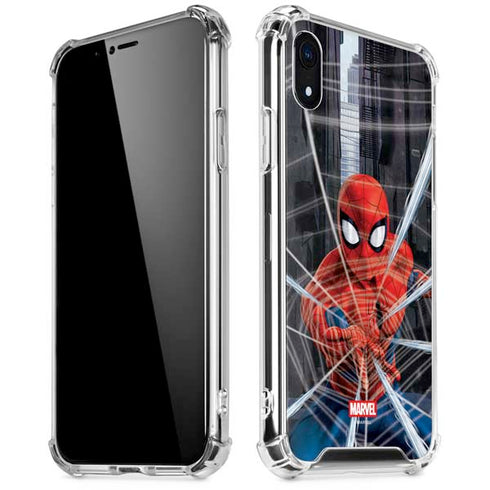 Marvel Spiderman Web Throw iPhone XR Clear Case