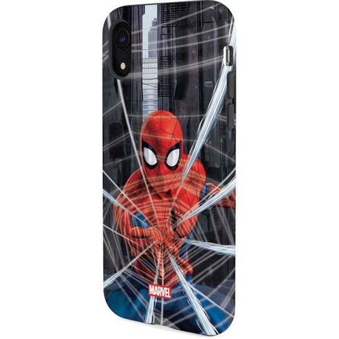 Marvel Spiderman Web Throw iPhone XR Pro Case