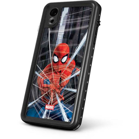 Marvel Spiderman Web Throw iPhone XR Waterproof Case