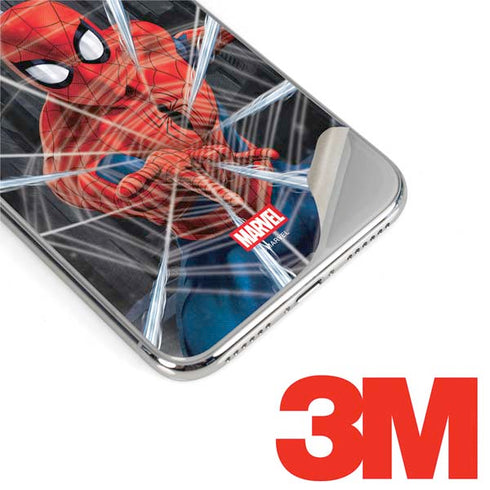 Marvel Spiderman Web Throw iPhone XS Skin