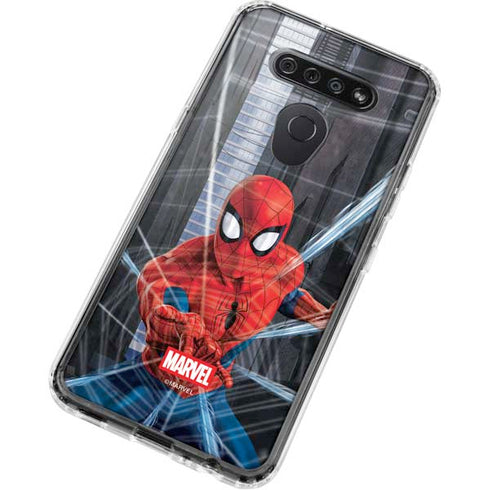 Marvel Spiderman Web Throw LG K51/Q51 Clear Case