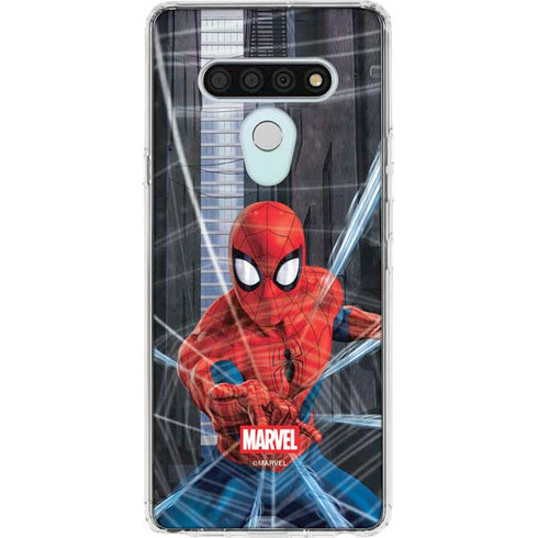 Marvel Spiderman Web Throw LG Stylo 6 Clear Case