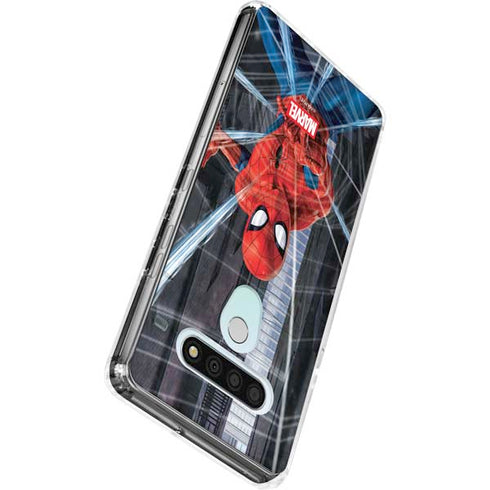 Marvel Spiderman Web Throw LG Stylo 6 Clear Case