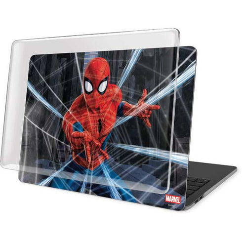 Marvel Spiderman Web Throw MacBook Pro 13in (2020) Case plus Skin