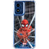 Marvel Spiderman Web Throw Moto G Play 4G (2024) Clear Case
