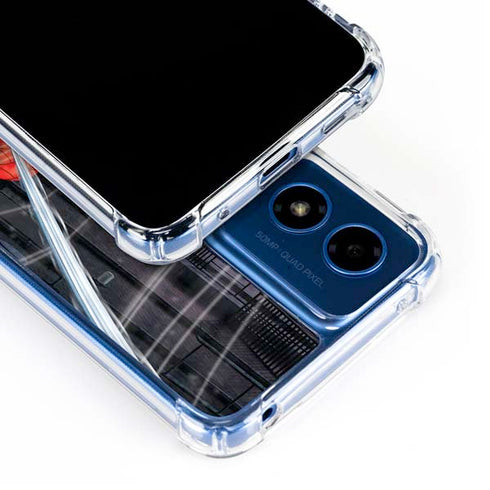 Marvel Spiderman Web Throw Moto G Play 4G (2024) Clear Case