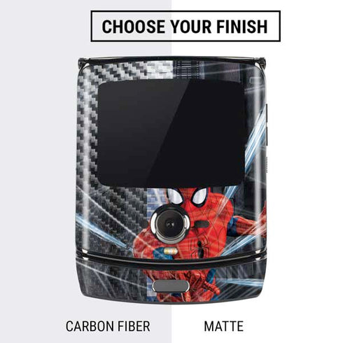 Marvel Spiderman Web Throw Motorola RAZR Skin