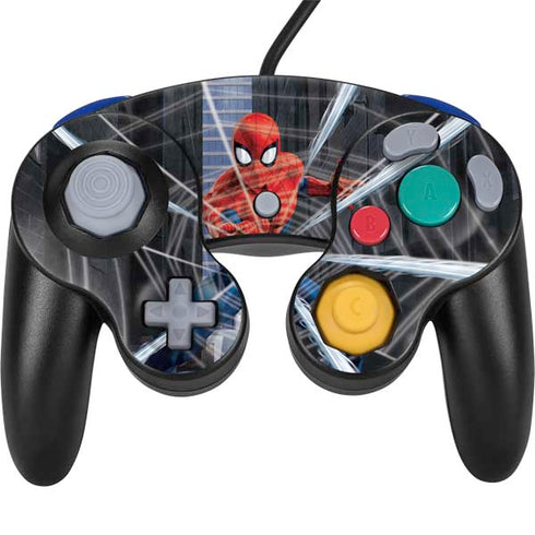 Marvel Spiderman Web Throw Nintendo GameCube Controller Skin