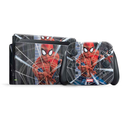 Marvel Spiderman Web Throw Nintendo Switch Bundle Skin