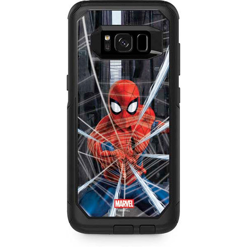 Marvel Spiderman Web Throw Otterbox Commuter Galaxy Skin