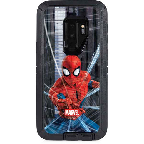 Marvel Spiderman Web Throw Otterbox Defender Galaxy Skin
