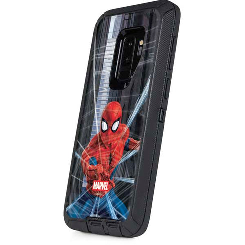 Marvel Spiderman Web Throw Otterbox Defender Galaxy Skin