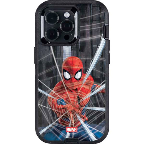 Marvel Spiderman Web Throw Otterbox Defender iPhone Skin