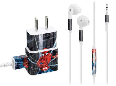 Marvel Spiderman Web Throw Phone Charger Skin