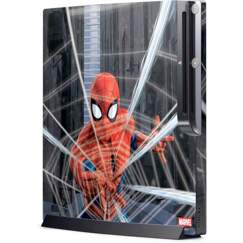 Marvel Spiderman Web Throw Playstation 3 & PS3 Slim Skin