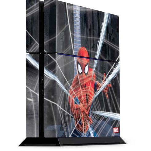 Marvel Spiderman Web Throw PS4 Console Skin