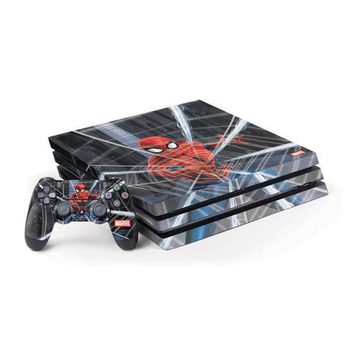 Marvel Spiderman Web Throw PS4 Pro Bundle Skin