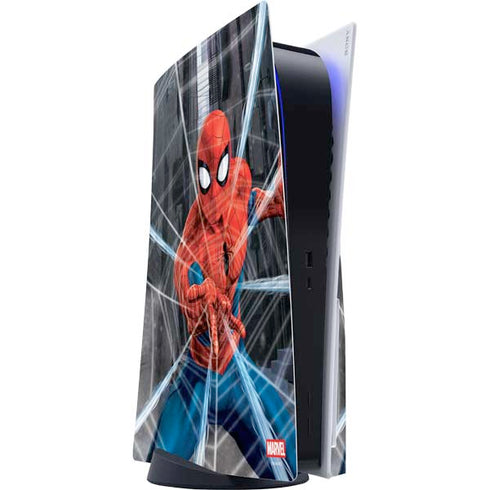 Marvel Spiderman Web Throw PS5 Console Skin