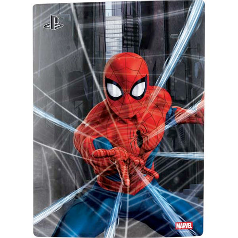 Marvel Spiderman Web Throw PS5 Console Skin