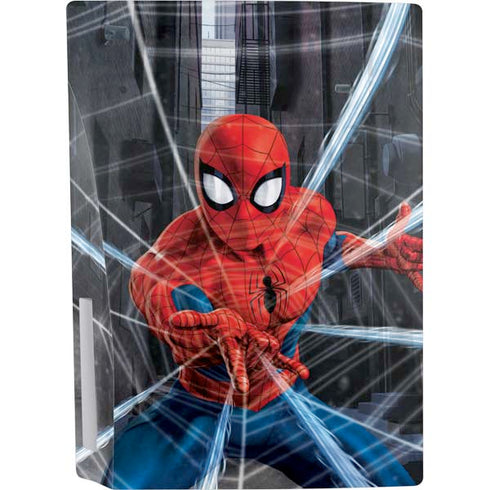 Marvel Spiderman Web Throw PS5 Console Skin