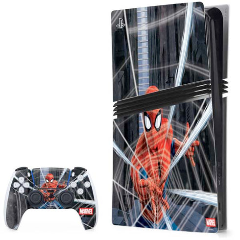 Marvel Spiderman Web Throw PS5 Pro Bundle Skin