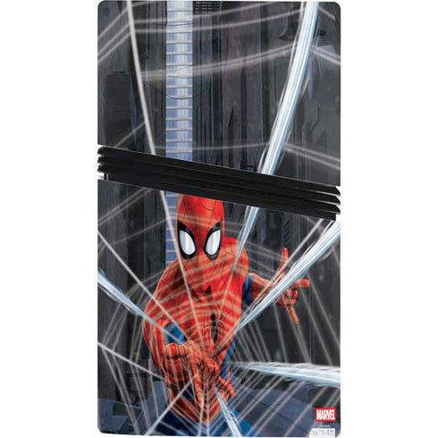Marvel Spiderman Web Throw PS5 Pro Console Skin