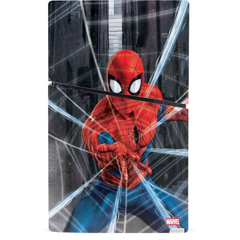 Marvel Spiderman Web Throw PS5 Slim Digital Edition Bundle Skin