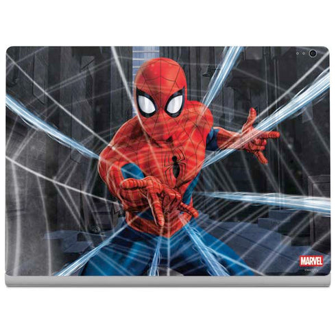 Marvel Spiderman Web Throw Surface Book 2 13.5in Skin