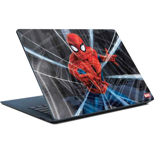 Marvel Spiderman Web Throw Surface Laptop Skin