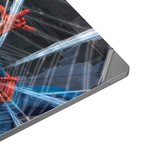 Marvel Spiderman Web Throw Universal Laptop 16.6in (13.4 x 9.7in) Skin