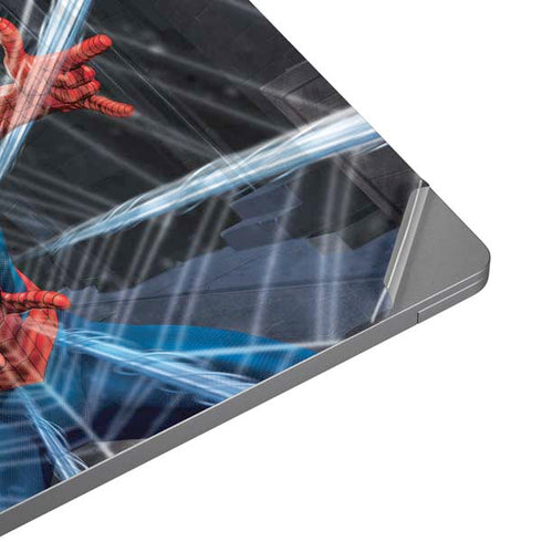 Marvel Spiderman Web Throw Universal Laptop 17in (13.8 x 10in) Skin
