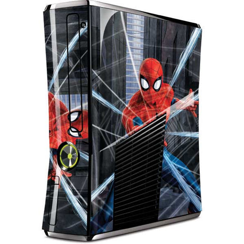 Marvel Spiderman Web Throw Xbox 360 Slim (2010) Skin