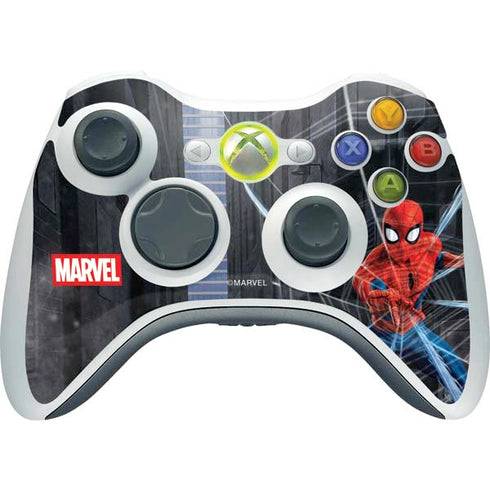 Marvel Spiderman Web Throw Xbox 360 Wireless Controller Skin