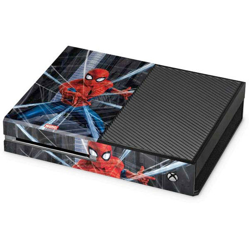 Marvel Spiderman Web Throw Xbox One Console Skin