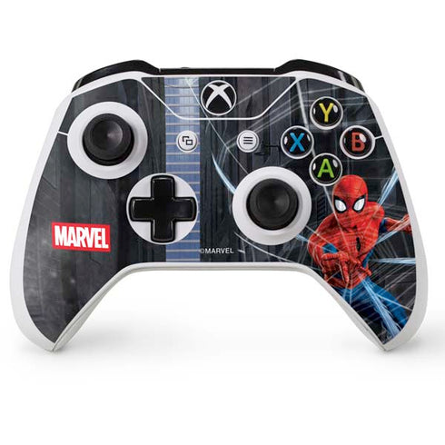 Marvel Spiderman Web Throw Xbox One S Console and Controller Bundle Skin