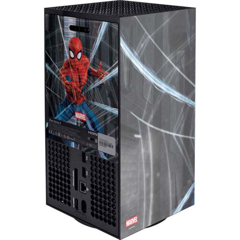 Marvel Spiderman Web Throw Xbox Series X Console Skin