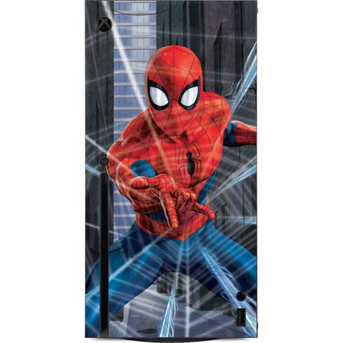 Marvel Spiderman Web Throw Xbox Series X Console Skin
