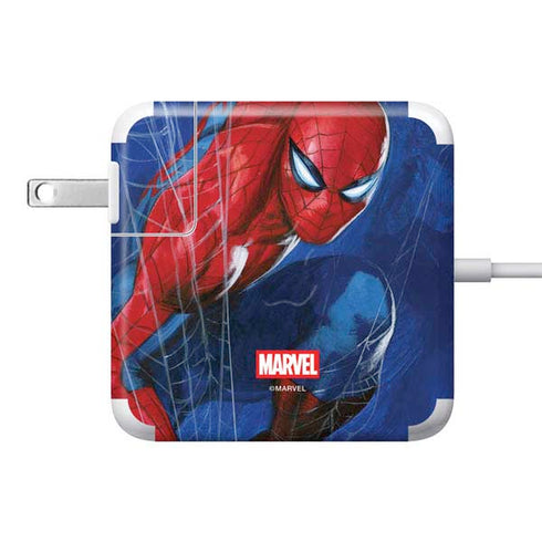 Marvel Spiderman World of Webs 85W Power Adapter (15 and 17 inch MacBook Pro Charger) Skin