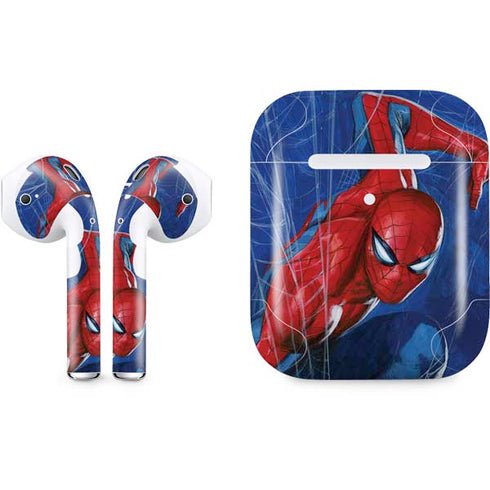 Marvel Spiderman World of Webs Apple AirPods 2 Skin