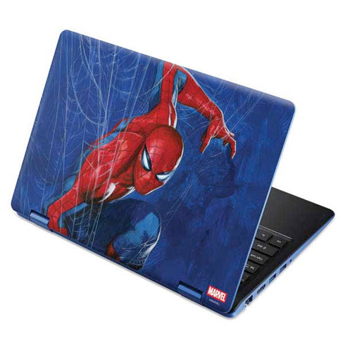 Marvel Spiderman World of Webs Aspire R11 11.6in Skin