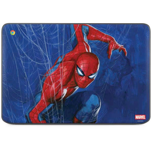 Marvel Spiderman World of Webs HP Chromebook Skin