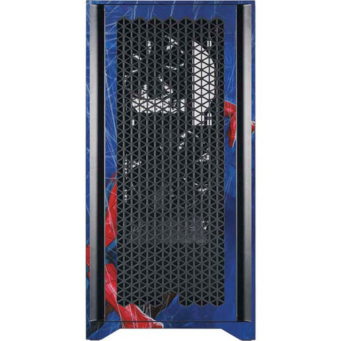 Marvel Spiderman World of Webs Corsair 4000D Tempered Glass Mid-Tower ATX Case Skin