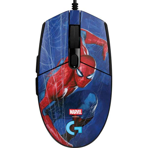 Marvel Spiderman World of Webs G203 Prodigy RGB Wired Gaming Mouse Skin