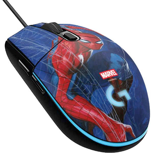 Marvel Spiderman World of Webs G203 Prodigy RGB Wired Gaming Mouse Skin