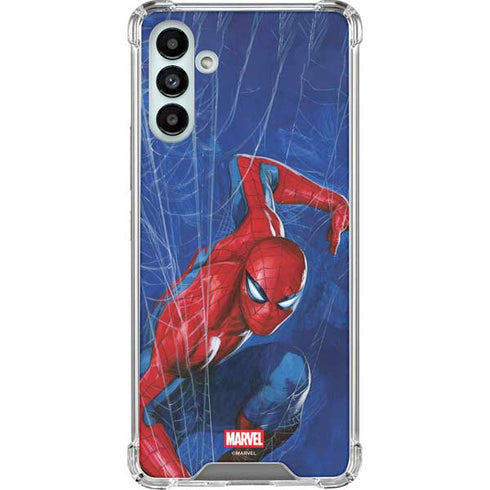 Marvel Spiderman World of Webs Galaxy A13 5G Clear Case