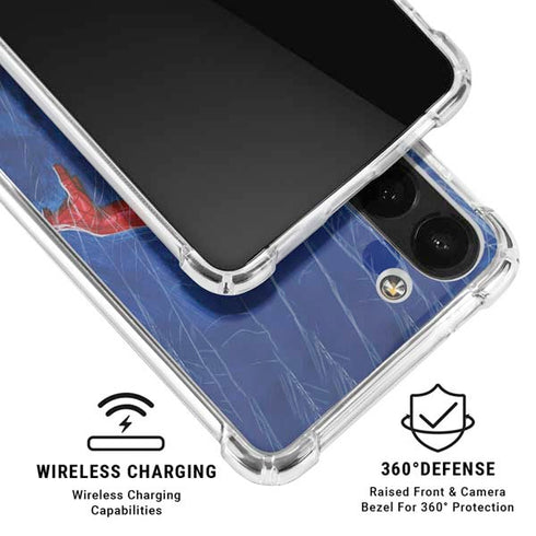 Marvel Spiderman World of Webs Galaxy A13 5G Clear Case